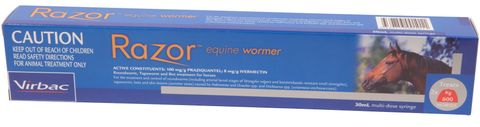 VIRBAC RAZOR EQUINE WORMER 30ML 1S