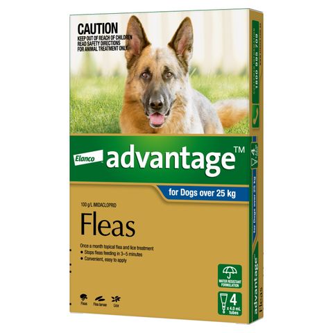 ADVANTAGE EXTRA LARGE DOG 25-50KG 4PACK