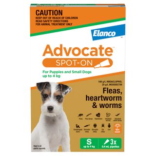 ADVOCATE DOG SMALL GREEN 0-4KG 3PACK
