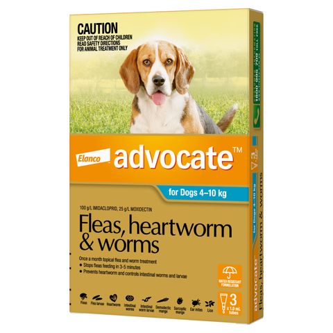 ADVOCATE DOG MEDIUM BLUE 4-10KG 3PACK