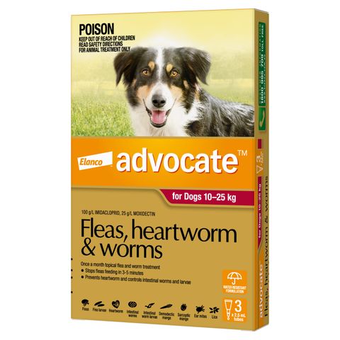 ADVOCATE DOG LARGE RED 10-25KG 3PACK