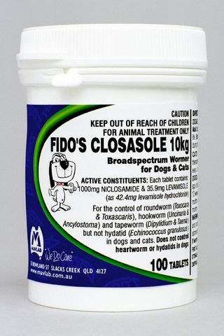 FIDOS CLOSASOLE 10KG 100 TABLETS