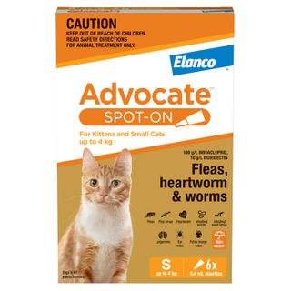 ADVOCATE CAT SMALL ORANGE 0-4KG 6PACK