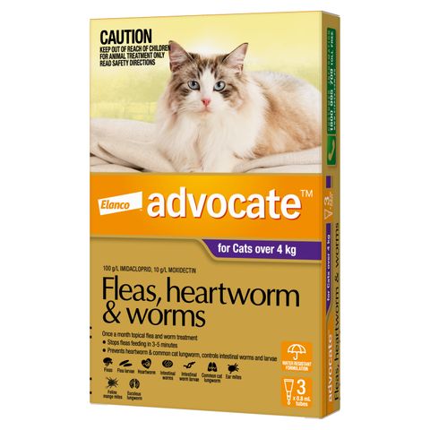 ADVOCATE CAT LARGE PURPLE OVER 4KG 3PACK