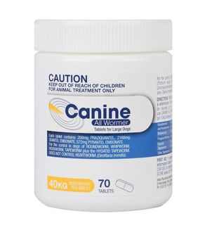 VALUEPLUS CANINE DOG 40KG 70TABS