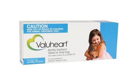 VALUHEART SMALL DOG BLUE 6TAB