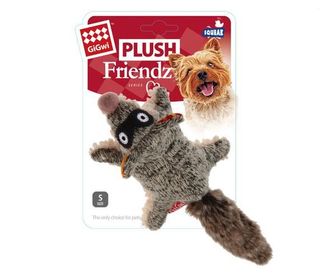 GiGwi Plush Friends Squeaker Toy Racoon