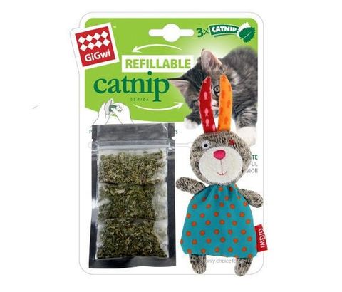 GiGwi Refillable Catnip Characters Rabbit