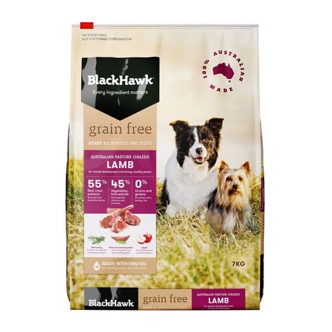 BLACK HAWK ADULT GRAIN FREE LAMB 7KG