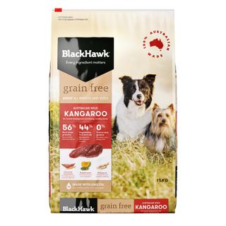 BLACK HAWK ADULT GRAIN FREE KANGAROO 15KG