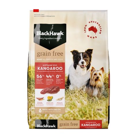 BLACK HAWK ADULT GRAIN FREE KANGAROO 7KG