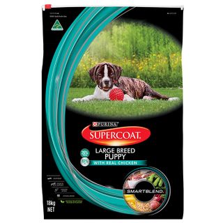 SUPERCOAT PUPPY LARGE BREED CHICKEN 18KG