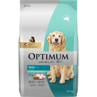 OPTIMUM DOG 7+ CHICKEN VEGETABLE RICE 13.7KG