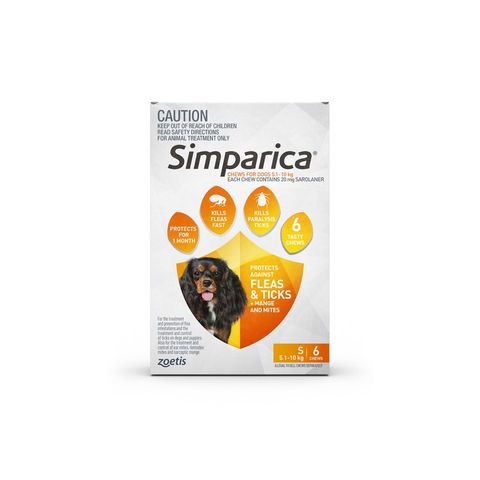 SIMPARICA 5.1-10KG 6PACK