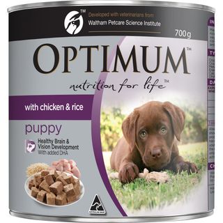 OPTIMUM PUPPY CHICKEN RICE & EGG 700GX12