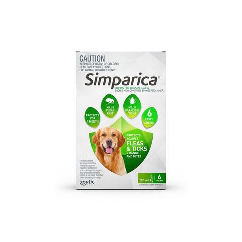 SIMPARICA 20.1-40KG 6PACK