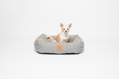 MOG AND BONE BOLSTER BED GREY IKAT LARGE