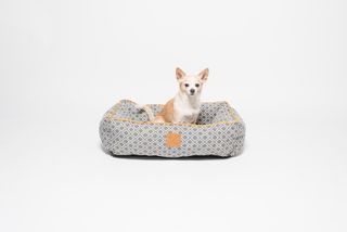 MOG AND BONE BOLSTER BED GREY IKAT LARGE