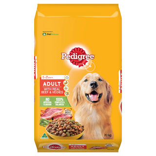 PEDIGREE ADULT WITH REAL MINCE & VEGETABLE 20KG