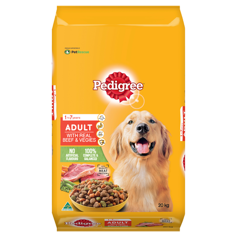 PEDIGREE ADULT WITH REAL MINCE & VEGETABLE 20KG