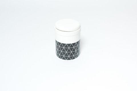 MOG AND BONE CERAMIC TREAT CANISTER PITCH TRIANGLE 1.5L