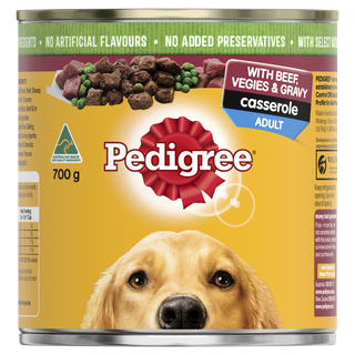 PEDIGREE CASSEROLE BEEF & GRAVY 700GX12