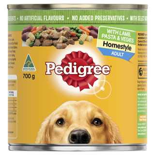 PEDIGREE HOMESTYLE LAMB PASTA VEGETABLE 700GX12