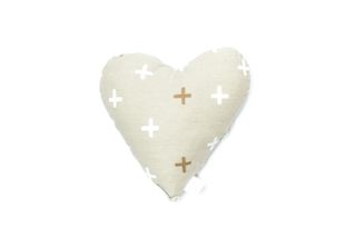 MOG AND BONE PRINTED HEART SOFT TOY OATMEAL CROSS