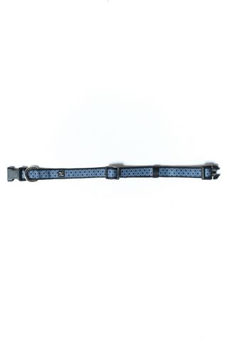 MOG AND BONE NEOPRENE COLLAR NAVY IKAT SMALL