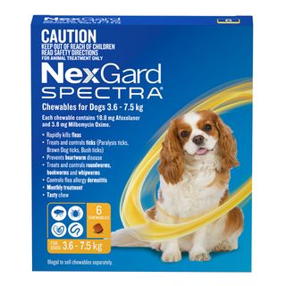 NEXGARD SPECTRA 3.6-7.5KG 6PACK
