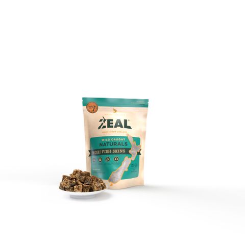 ZEAL FREE RANGE NATURALS HOKI FISH SKINS 125G