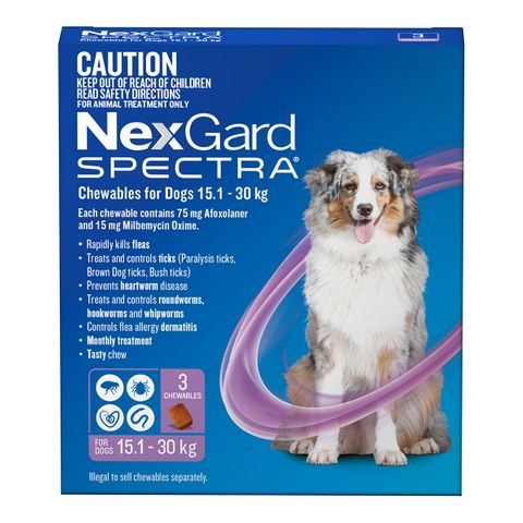 NEXGARD SPECTRA 15.1-30KG 3PACK