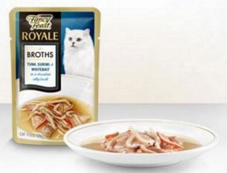 FANCY FEAST TUNA SURIMI WHITEBAIT BROTH 40GX12