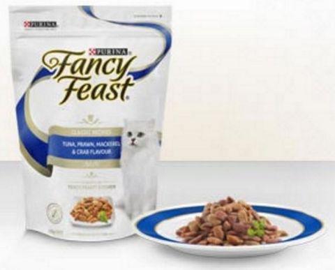 FANCY FEAST DRY TUNA PRAWN MACKEREL CRAB 450G