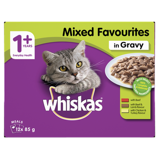 WHISKAS FAVOURITES MIXED SELECTION MVMS 12X85G