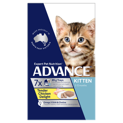 ADVANCE CAT KITTEN TENDER CHICKEN 7X85G