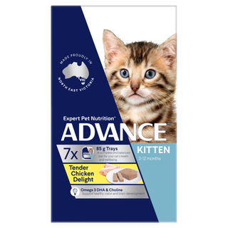 ADVANCE CAT KITTEN TENDER CHICKEN 7X85G