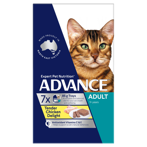 ADVANCE CAT ADULT TENDER CHICKEN 7X85G