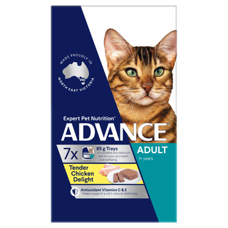ADVANCE CAT ADULT TENDER CHICKEN 7X85G