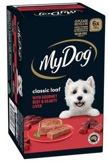 MY DOG CLASSIC LOAF WITH GOURMET BEEF & HEARTY LIVER 6X100G