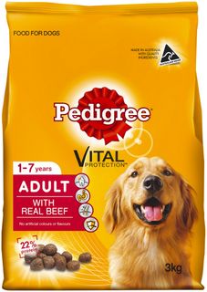 PEDIGREE ADULT WITH REAL BEEF 3KG