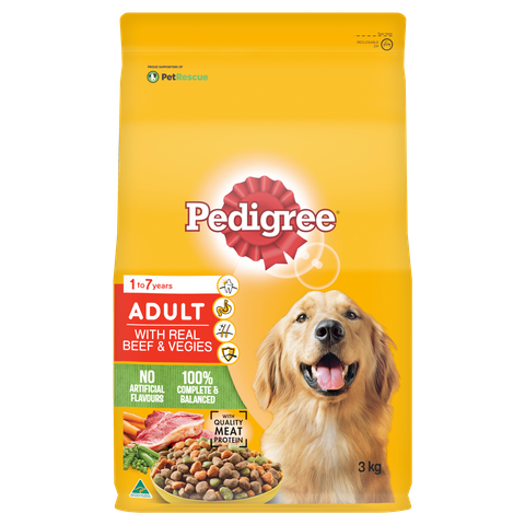 PEDIGREE ADULT WITH REAL MINCE & VEGETABLE 3KG