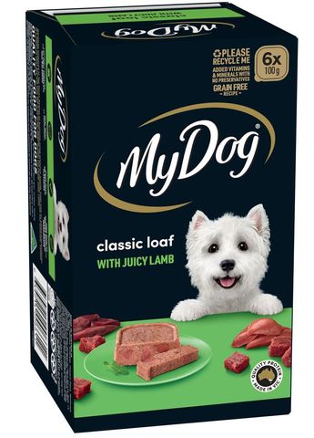 MY DOG CLASSIC LOAF WITH JUICY LAMB 6X100G