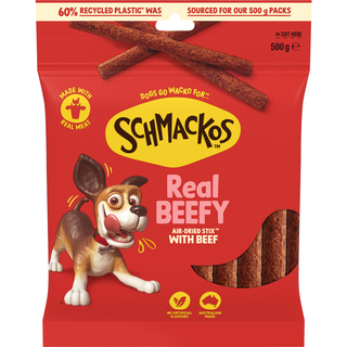 SCHMACKOS STIX BEEF 500G