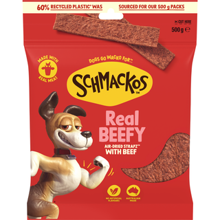 SCHMACKOS STRAPZ BEEF 500G