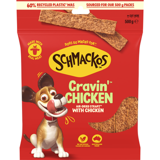 SCHMACKOS STRAPZ CHICKEN 500G
