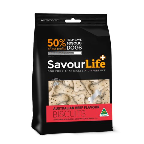 SAVOURLIFE BEEF FLAVOUR BISCUIT 500G