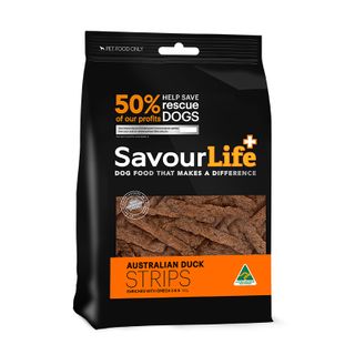 SAVOURLIFE AUS DUCK STRIPS 150G