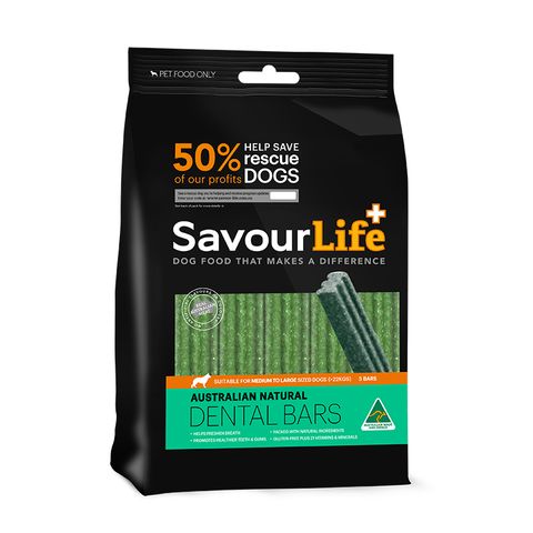 SAVOURLIFE DENTAL BARS MEDIUM LARGE 232G