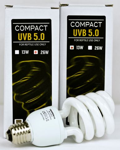 VENOM GEAR COMPACT UVB 5.0 LAMP E27 26W